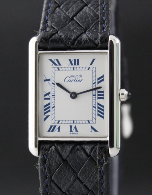 (image for) THE 100% ORIGINAL CARTIER LADY "925" SILVER TANK WATCH